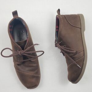 Bobs By Skechers Memory Foam Faux Leather Ankle Booties Like New Womens Size 7.5